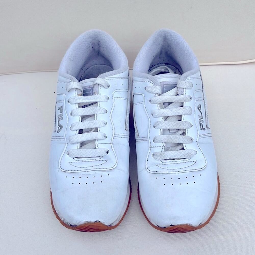 Fila Women’s Machu Sneakers Shoes White Low Top Lace Up Size 7